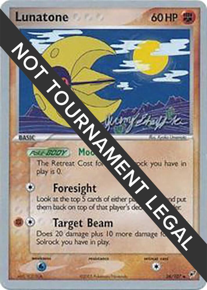 Lunatone - 2007 (Jeremy Scharff-Kim) 36/107 Uncommon World Championship Decks Pokémon card