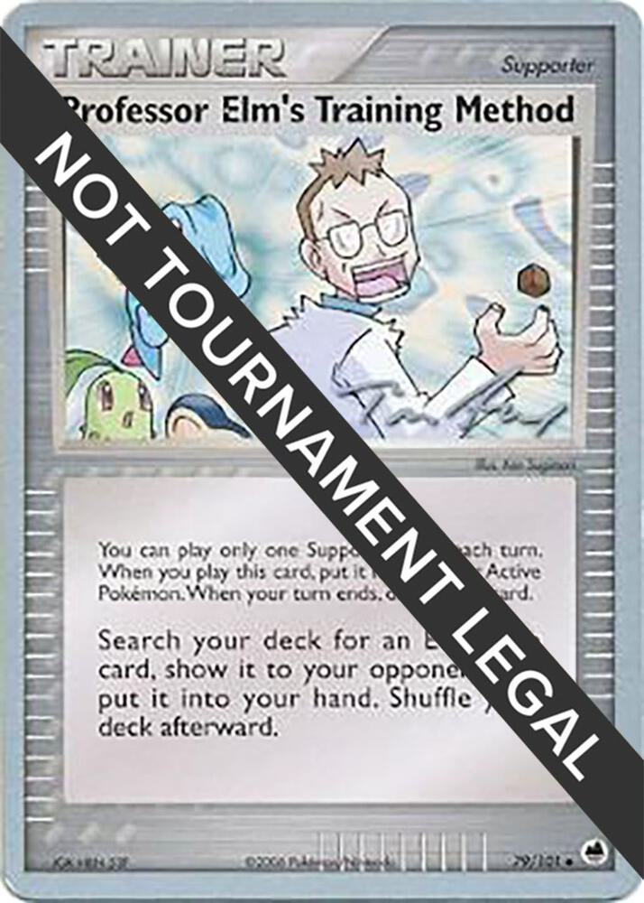 Professor Elm's Training Method - 2007 (Tom Roos) 79/101 Uncommon World Championship Decks Pokémon card