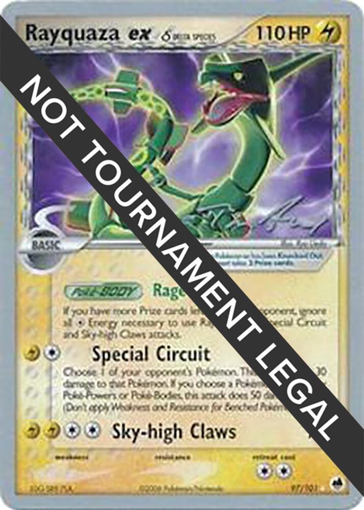 Rayquaza ex (Delta Species) - 2007 (Tom Roos) 97/101 Rare World Championship Decks Pokémon card