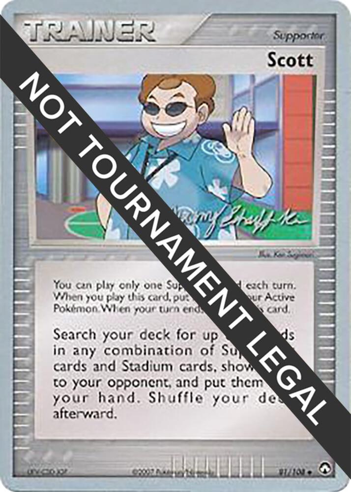 Scott - 2007 (Jeremy Scharff-Kim) 81/108 Uncommon World Championship Decks Pokémon card