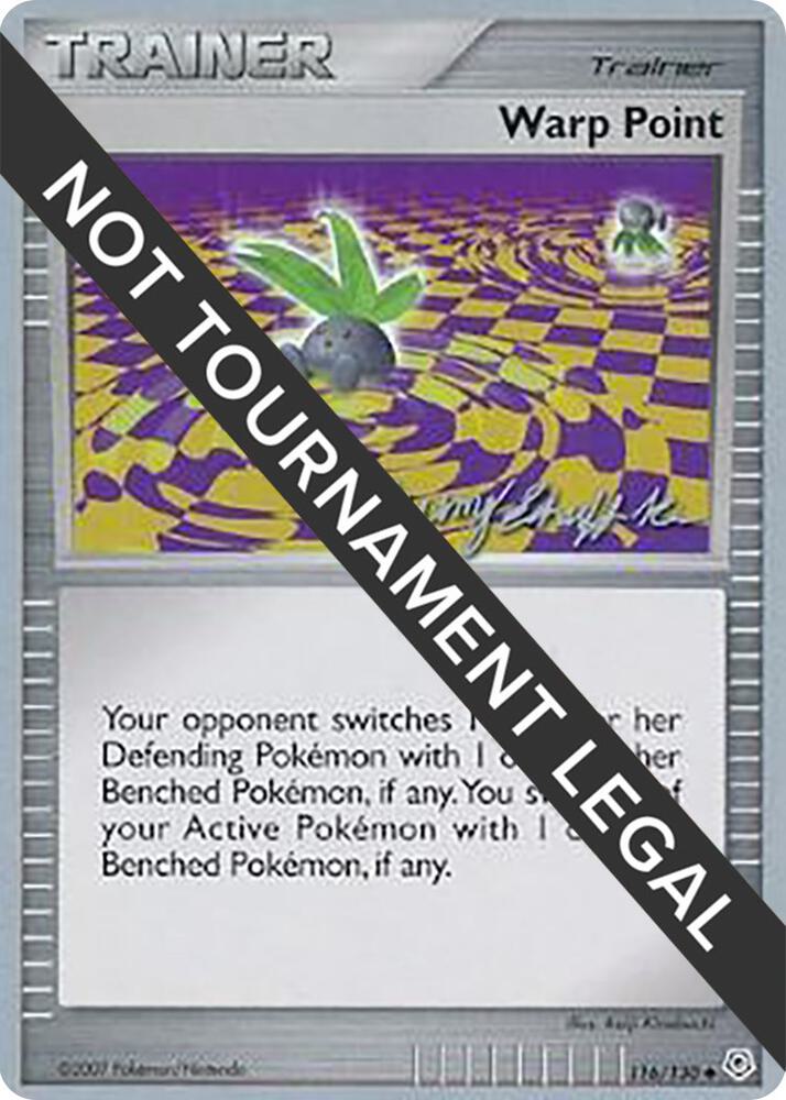 Warp Point - 2007 (Jeremy Scharff-Kim) 116/130 Uncommon World Championship Decks Pokémon card