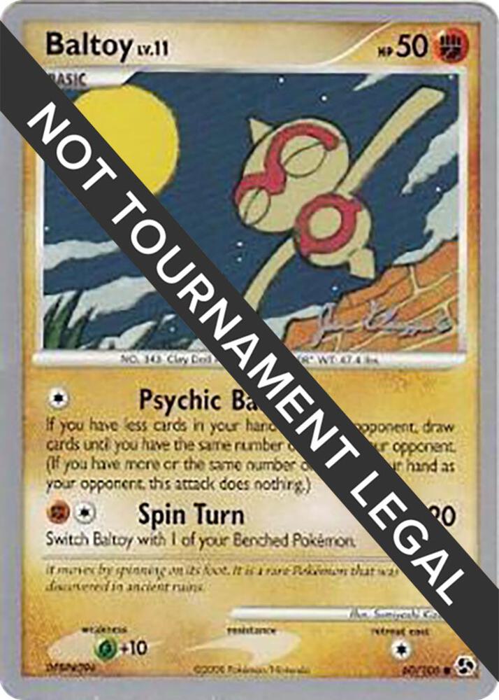 Baltoy - 2008 (Jason Klaczynski) 60/106 Common World Championship Decks Pokémon card