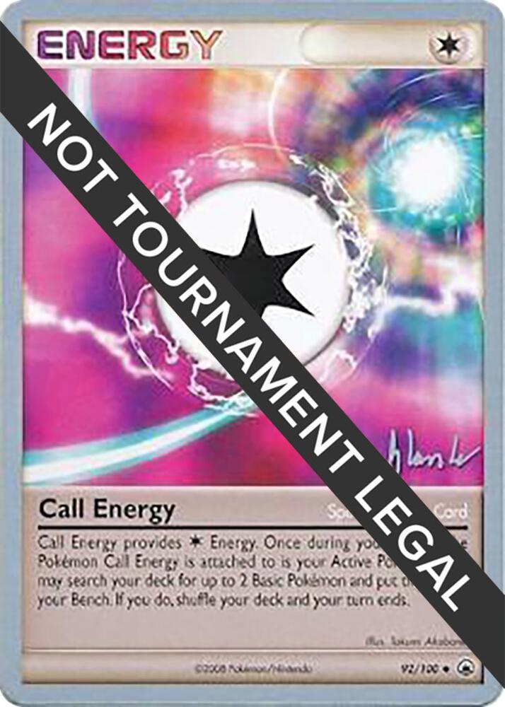 Call Energy - 2008 (Dylan Lefavour) 92/100 Uncommon World Championship Decks Pokémon card