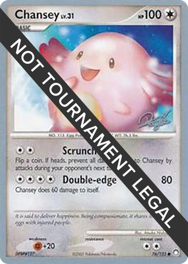 Chansey - 2008 (Paul Atanassov) 76/123 Common World Championship Decks Pokémon card
