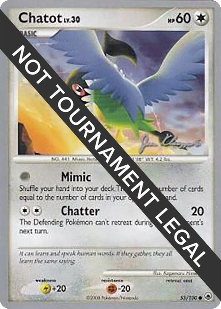 Chatot - 2008 (Jason Klaczynski) 55/100 Common World Championship Decks Pokémon card