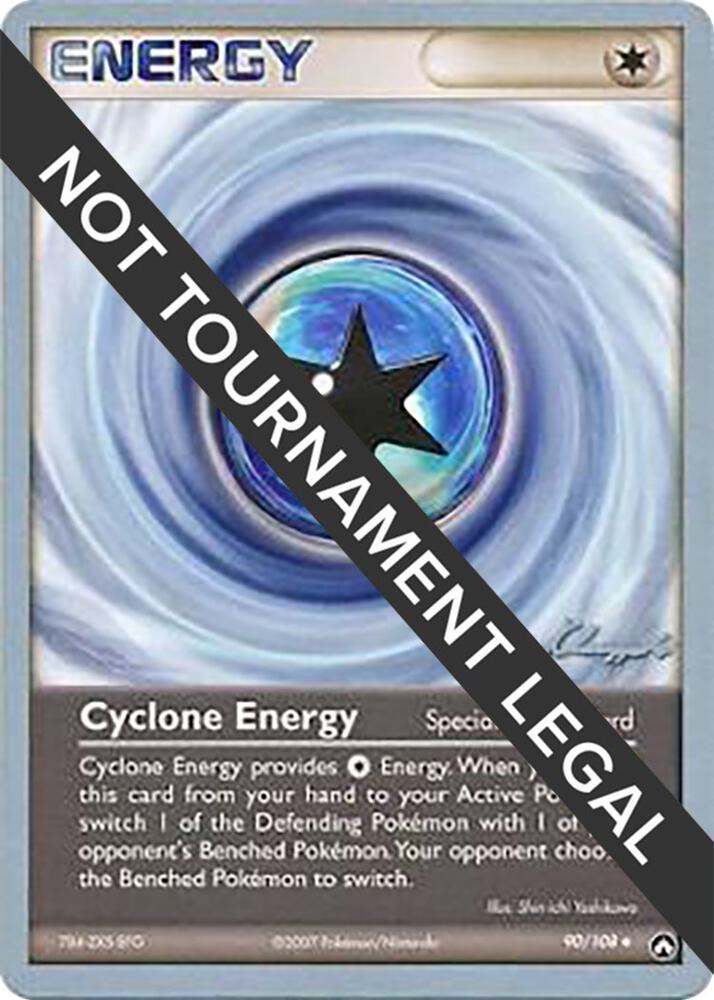 Cyclone Energy - 2008 (Jason Klaczynski) 90/108 Uncommon World Championship Decks Pokémon card