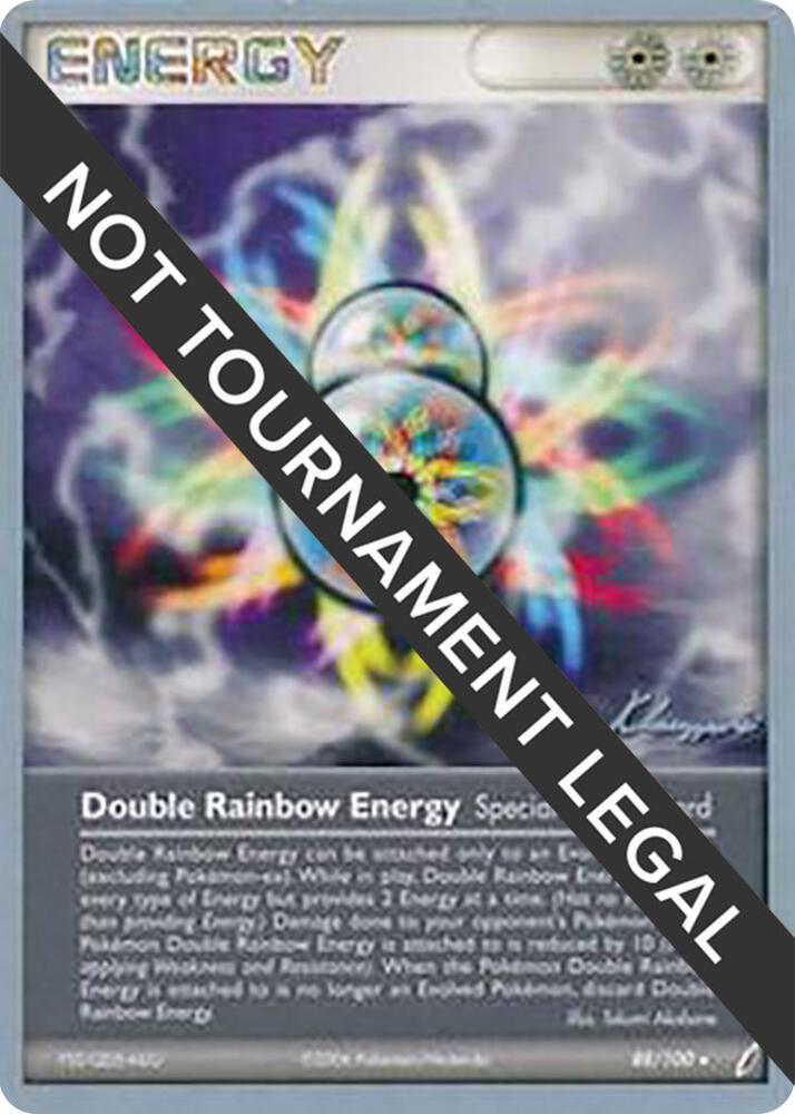 Double Rainbow Energy - 2008 (Jason Klaczynski) 88/100 Rare World Championship Decks Pokémon card