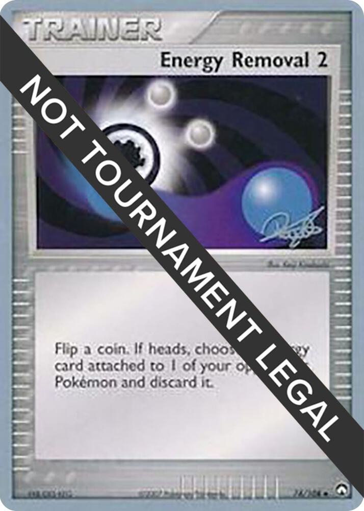 Energy Removal 2 - 2008 (Paul Atanassov) 74/108 Uncommon World Championship Decks Pokémon card