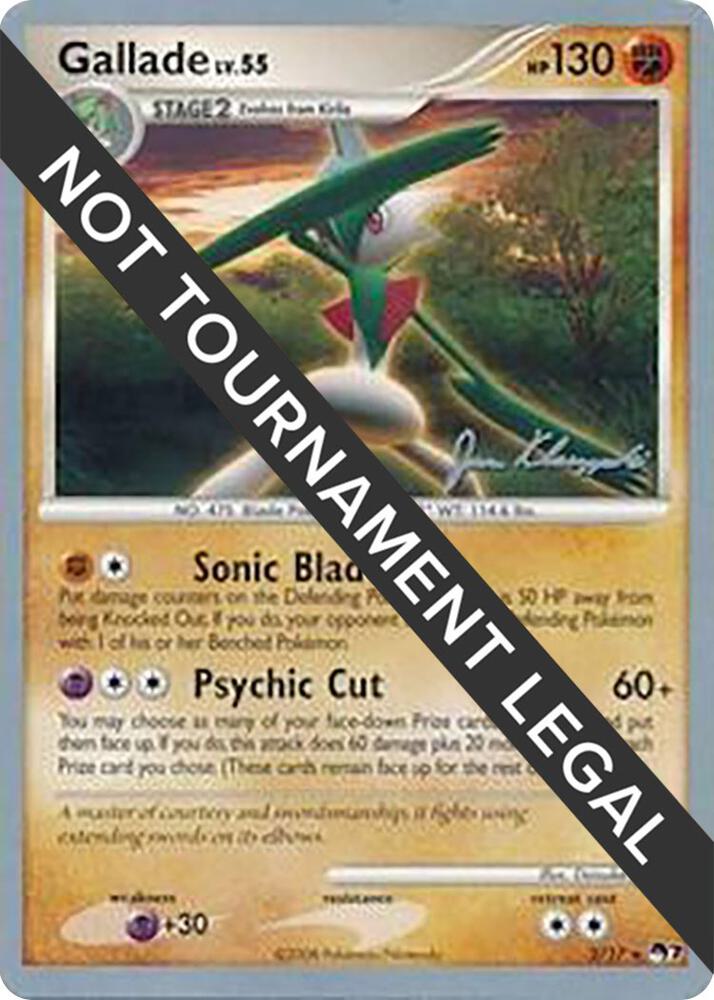 Gallade - 2008 (Jason Klaczynski) 2/17 Rare World Championship Decks Pokémon card