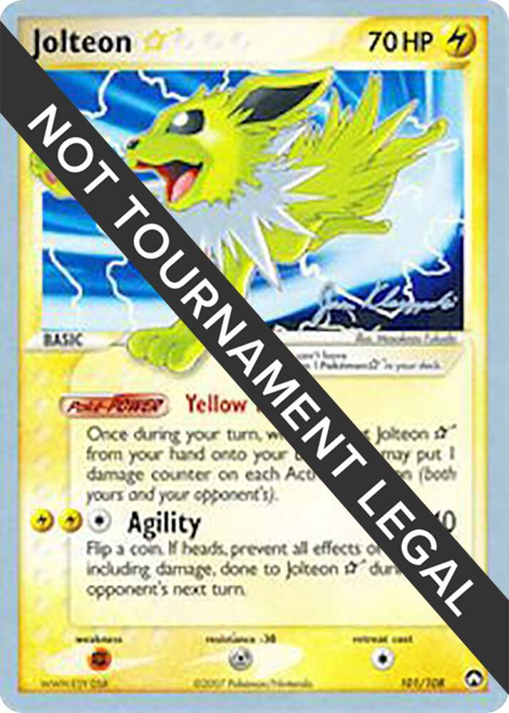 Jolteon Star - 2008 (Jason Klaczynski) 101/108 Rare World Championship Decks Pokémon card
