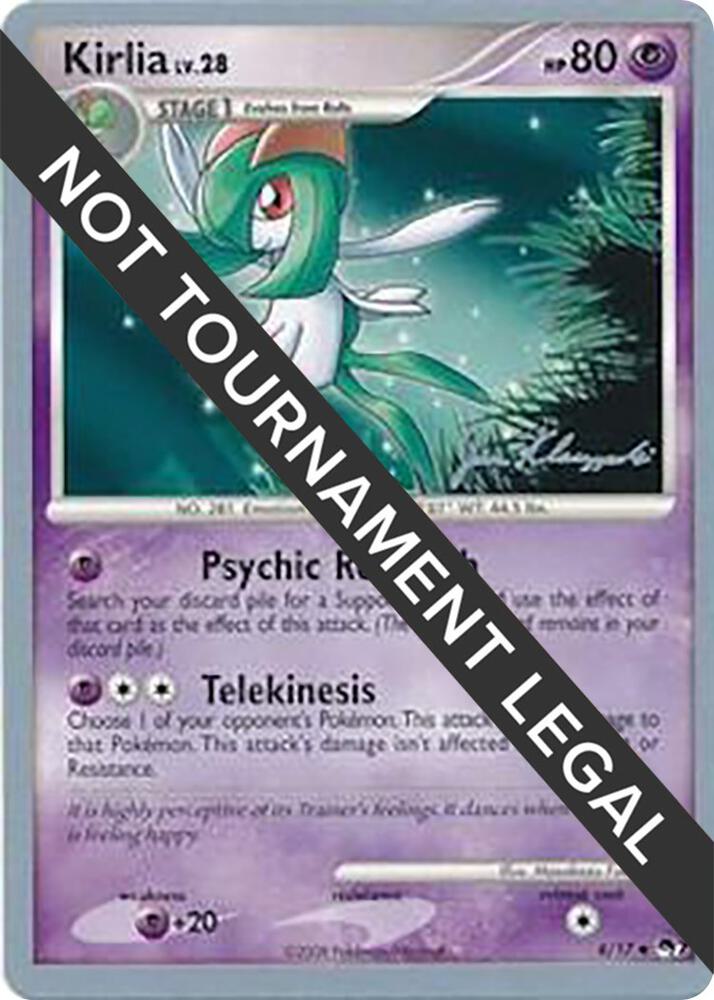 Kirlia - 2008 (Jason Klaczynski) 8/17 Uncommon World Championship Decks Pokémon card