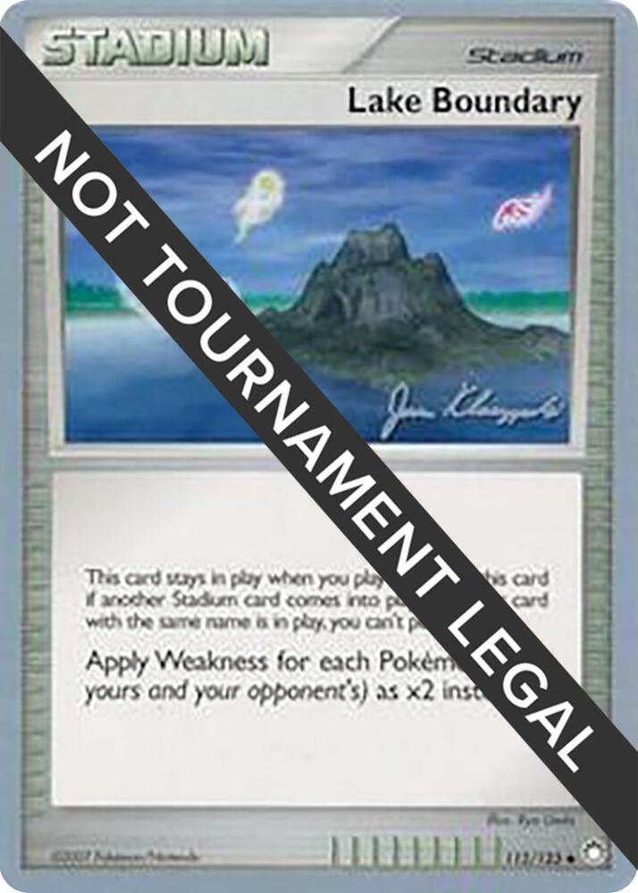 Lake Boundary - 2008 (Jason Klaczynski) 112/123 Uncommon World Championship Decks Pokémon card