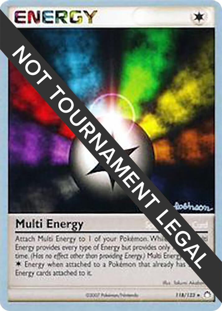 Multi Energy - 2008 (Tristan Robinson) 118/123 Rare World Championship Decks Pokémon card
