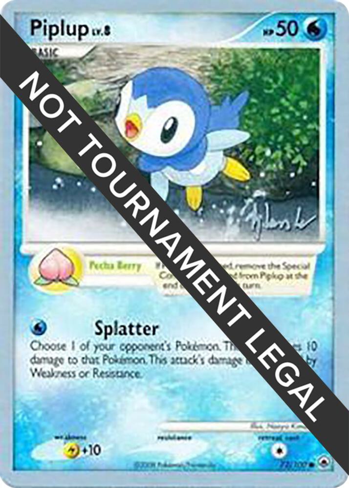 Piplup (72) - 2008 (Dylan Lefavour) 72/100 Common World Championship Decks Pokémon card