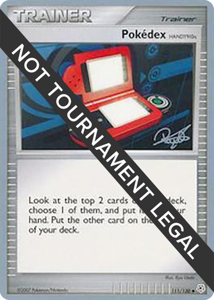 Pokedex (HANDY910is) - 2008 (Paul Atanassov) 111/130 Uncommon World Championship Decks Pokémon card