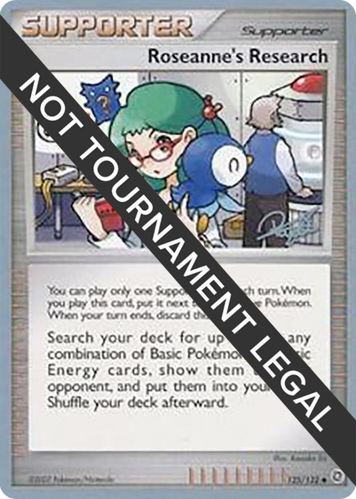 Roseanne's Research - 2008 (Paul Atanassov) 125/132 Uncommon World Championship Decks Pokémon card