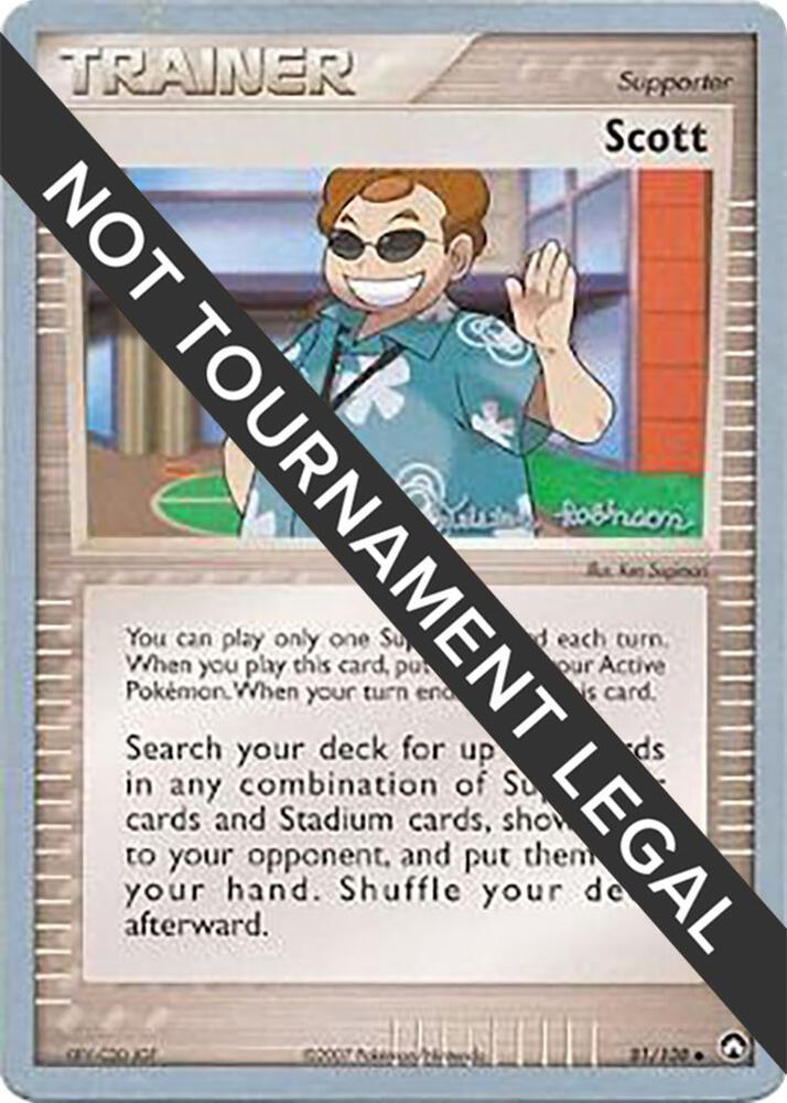 Scott - 2008 (Tristan Robinson) 81/108 Uncommon World Championship Decks Pokémon card