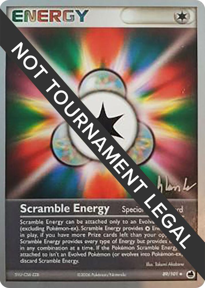 Scramble Energy - 2008 (Dylan Lefavour) 89/101 Uncommon World Championship Decks Pokémon card