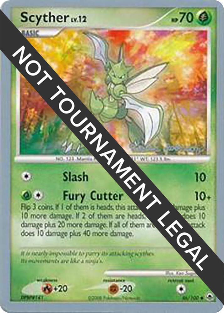 Scyther - 2008 (Tristan Robinson) 46/100 Uncommon World Championship Decks Pokémon card