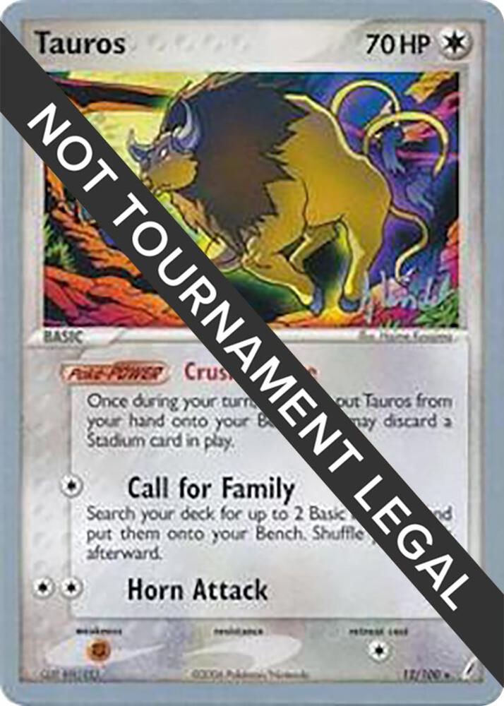 Tauros - 2008 (Dylan Lefavour) - 12/100 Rare World Championship Decks