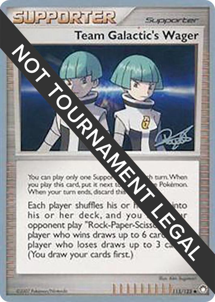 Team Galactic's Wager - 2008 (Paul Atanassov) 115/123 Uncommon World Championship Decks Pokémon card
