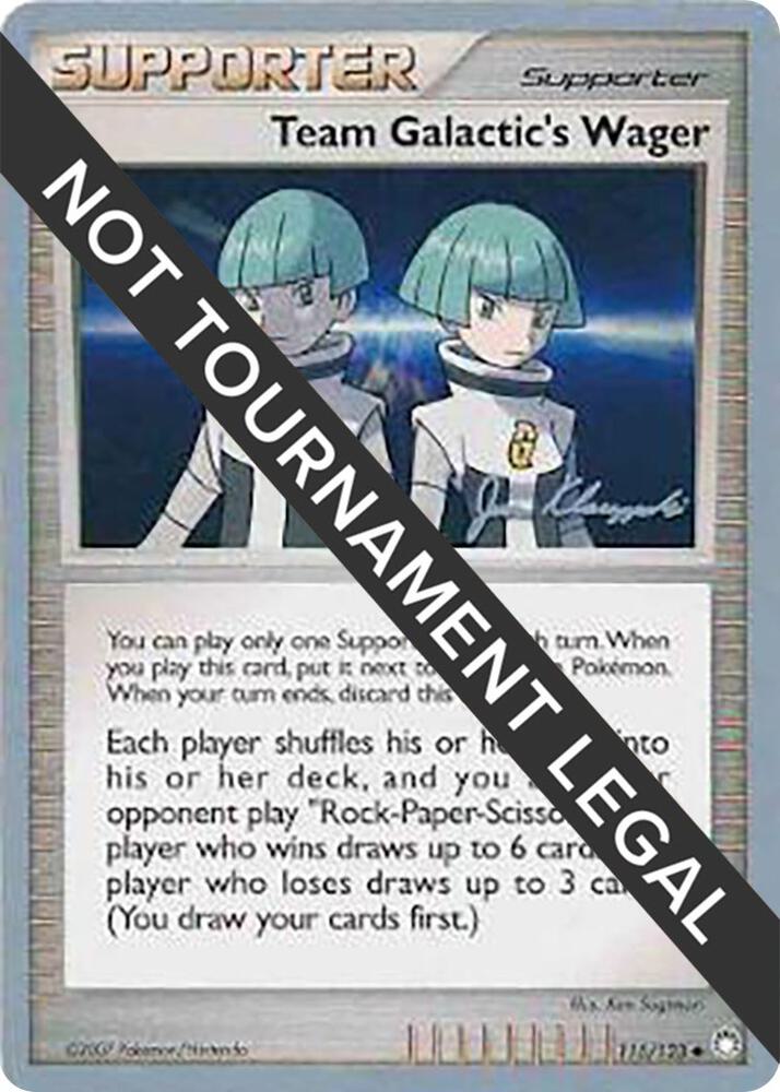 Team Galactic's Wager - 2008 (Jason Klaczynski) 115/123 Uncommon World Championship Decks Pokémon card