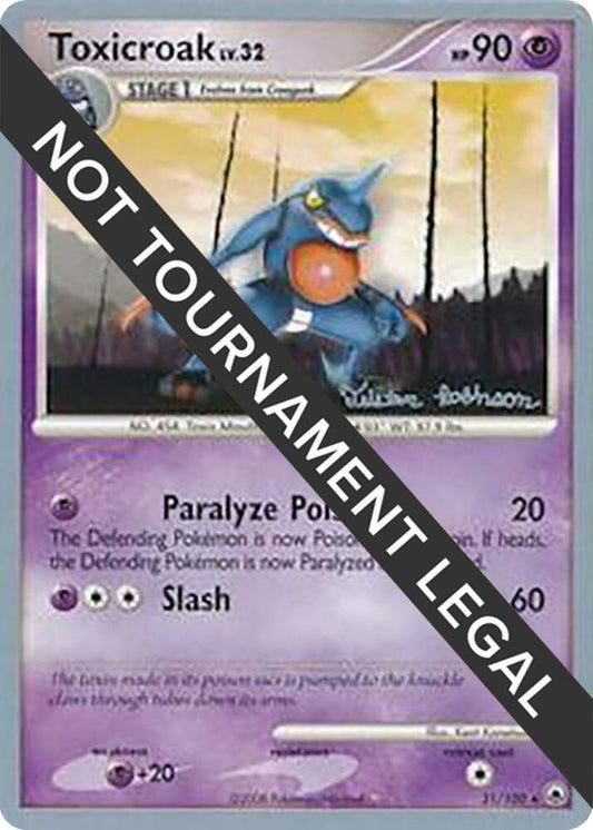 Toxicroak - 2008 (Tristan Robinson) - 31/100 Rare World Championship Decks