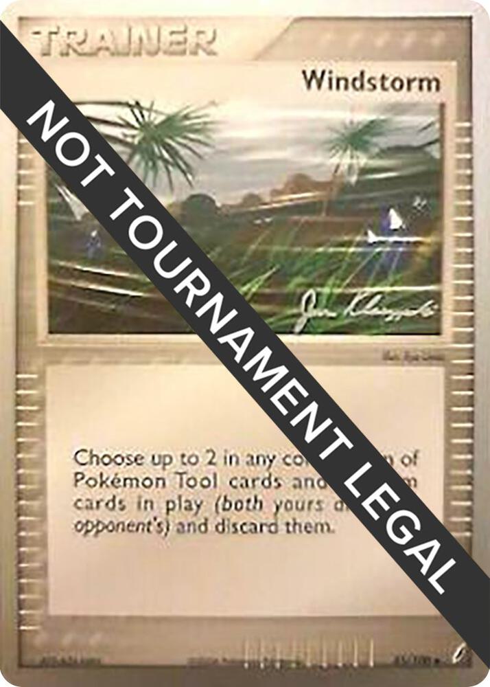 Windstorm - 2008 (Jason Klaczynski) 85/100 Uncommon World Championship Decks Pokémon card