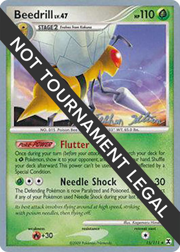 Beedrill (15) - 2009 (Stephen Silvestro) 15/111 Rare World Championship Decks Pokémon card