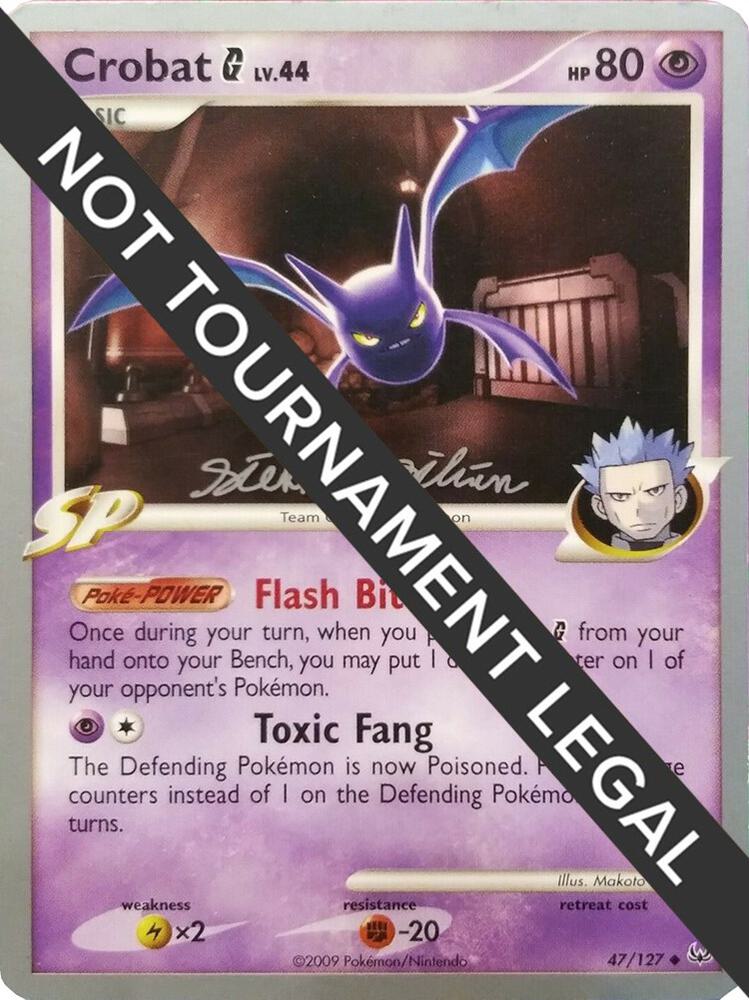 Crobat G - 2009 (Stephen Silvestro) 47/127 Uncommon World Championship Decks Pokémon card