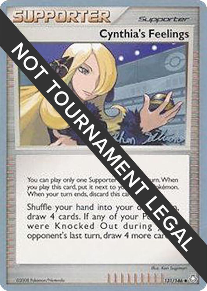 Cynthia's Feelings - 2009 (Stephen Silvestro) 131/146 Uncommon World Championship Decks Pokémon card