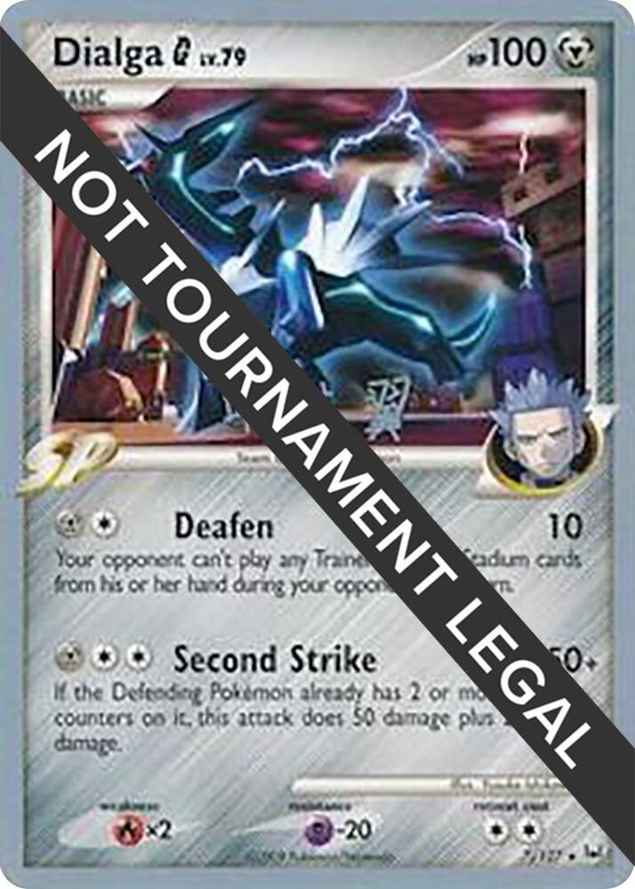 Dialga G - 2009 (Tsubasa Nakamura) 7/127 Holo Rare World Championship Decks Pokémon card