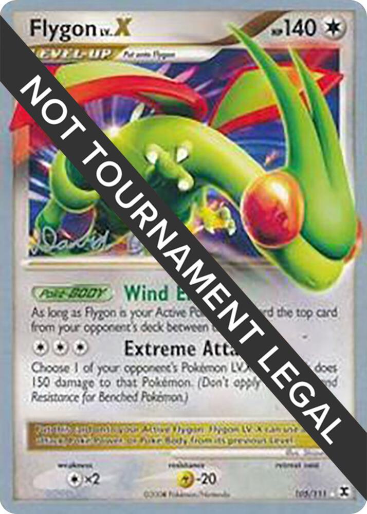 Flygon LV.X - 2009 (David Cohen) 105/111 Rare World Championship Decks Pokémon card