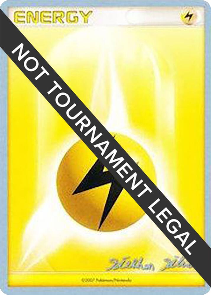 Lightning Energy - 2009 (Stephen Silvestro) Common World Championship Decks Pokémon card