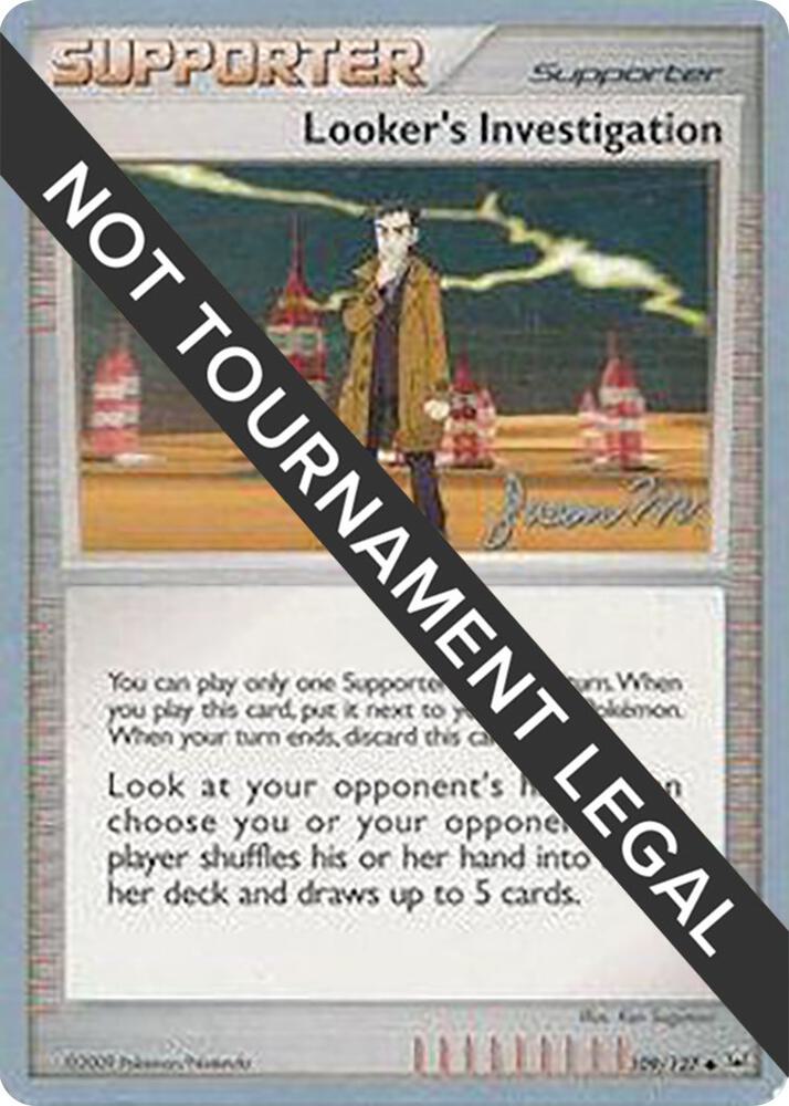 Looker's Investigation - 2009 (Jason Martinez) 109/127 Uncommon World Championship Decks Pokémon card
