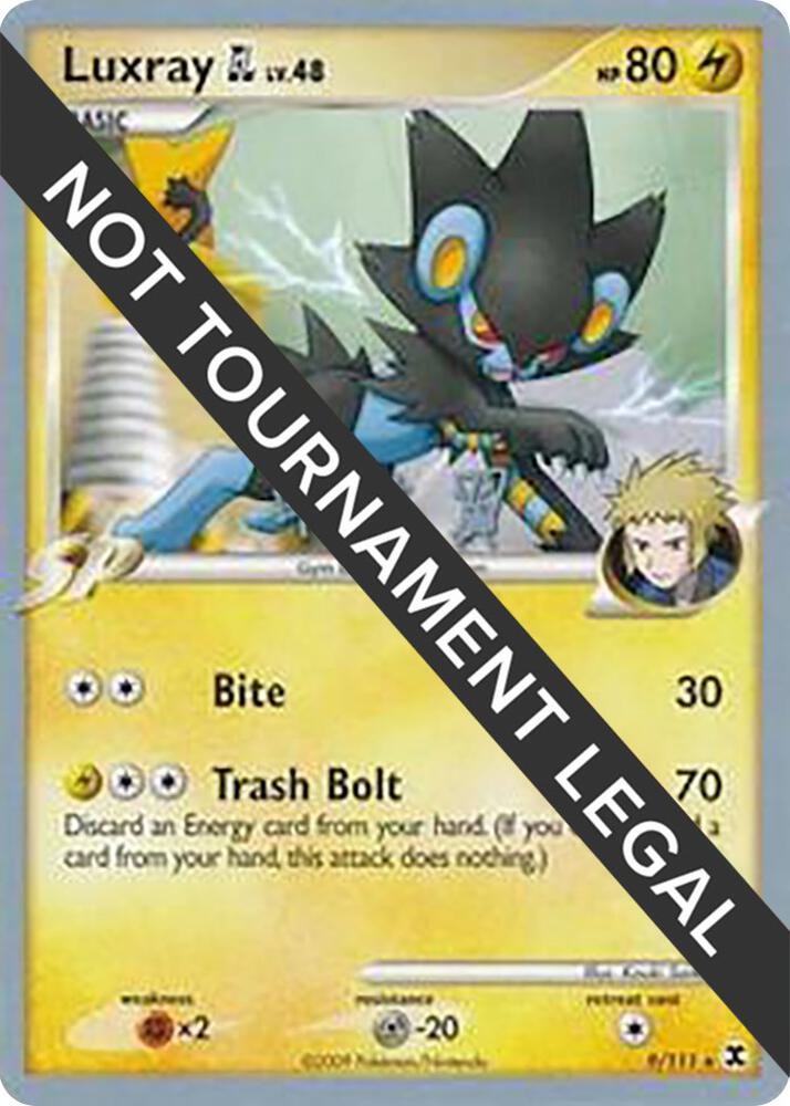 Luxray GL - 2009 (Tsubasa Nakamura) 9/111 Rare World Championship Decks Pokémon card