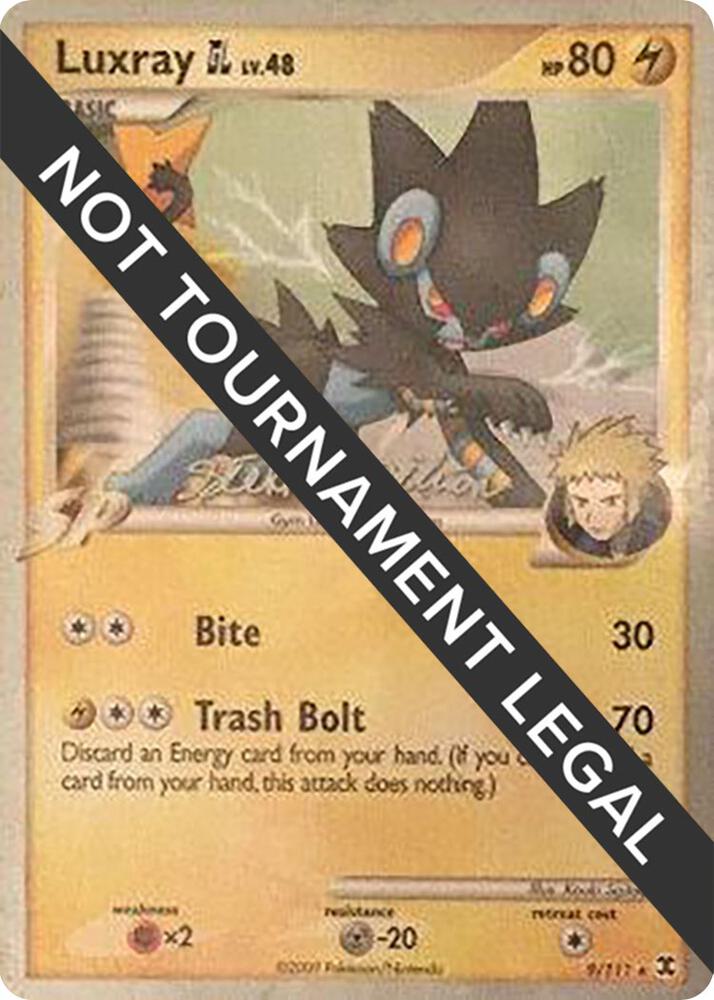 Luxray GL - 2009 (Stephen Silvestro) 9/111 Rare World Championship Decks Pokémon card