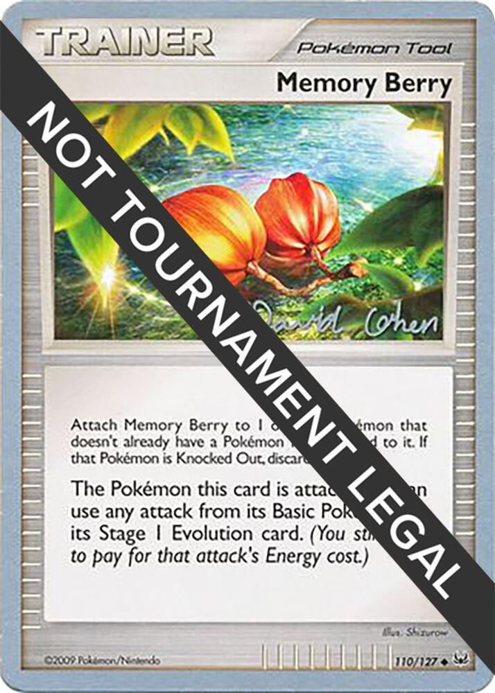 Memory Berry - 2009 (David Cohen) 110/127 Uncommon World Championship Decks Pokémon card