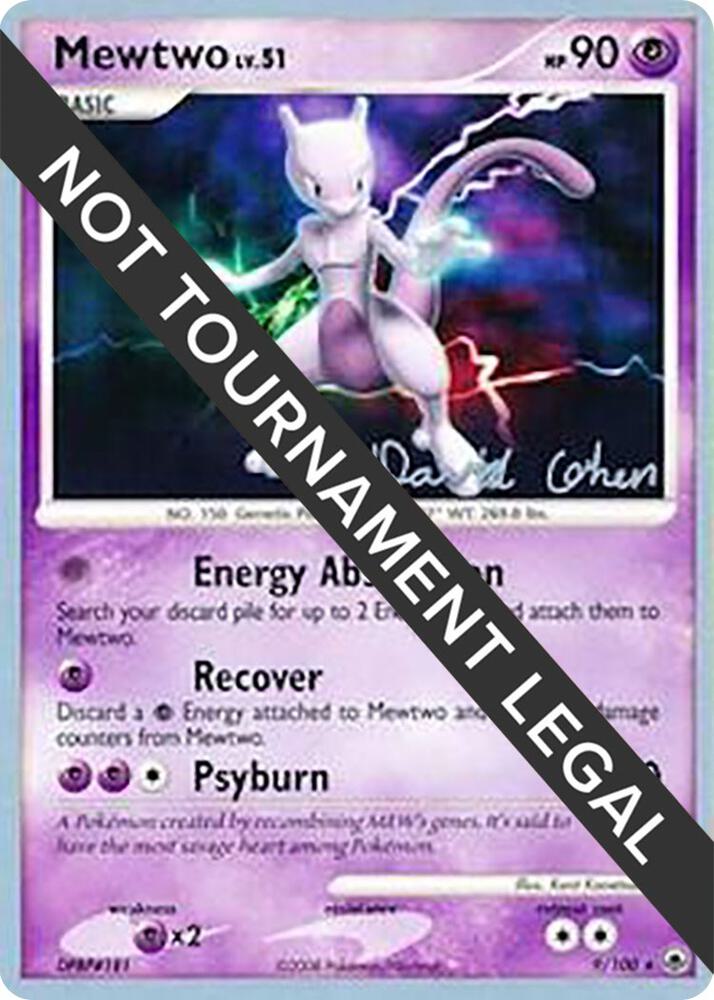 Mewtwo - 2009 (David Cohen) 9/100 Rare World Championship Decks Pokémon card
