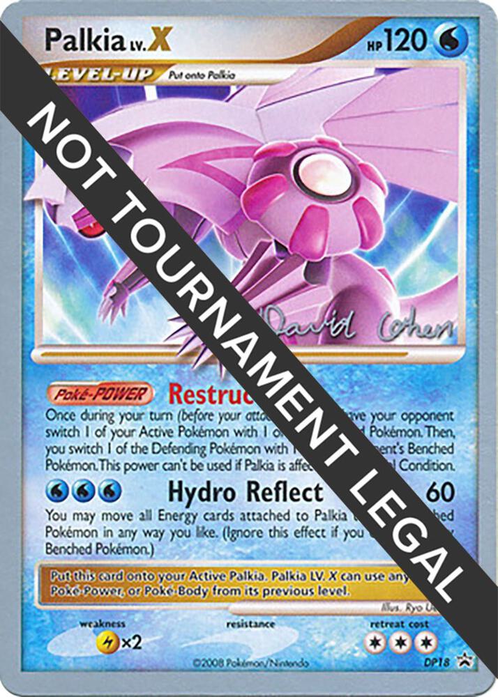 Palkia LV.X - 2009 (David Cohen) DP18 Promo World Championship Decks Pokémon card