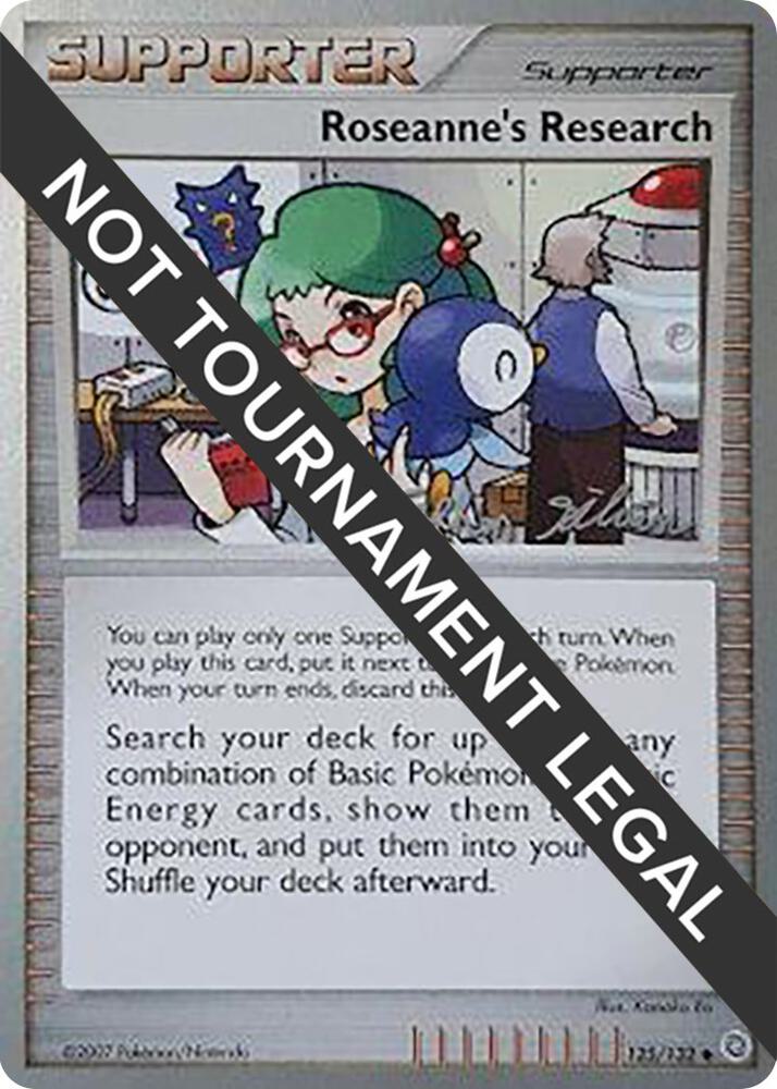 Roseanne's Research - 2009 (Stephen Silvestro) 125/132 Uncommon World Championship Decks Pokémon card