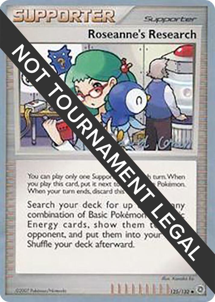 Roseanne's Research - 2009 (David Cohen) 125/132 Uncommon World Championship Decks Pokémon card