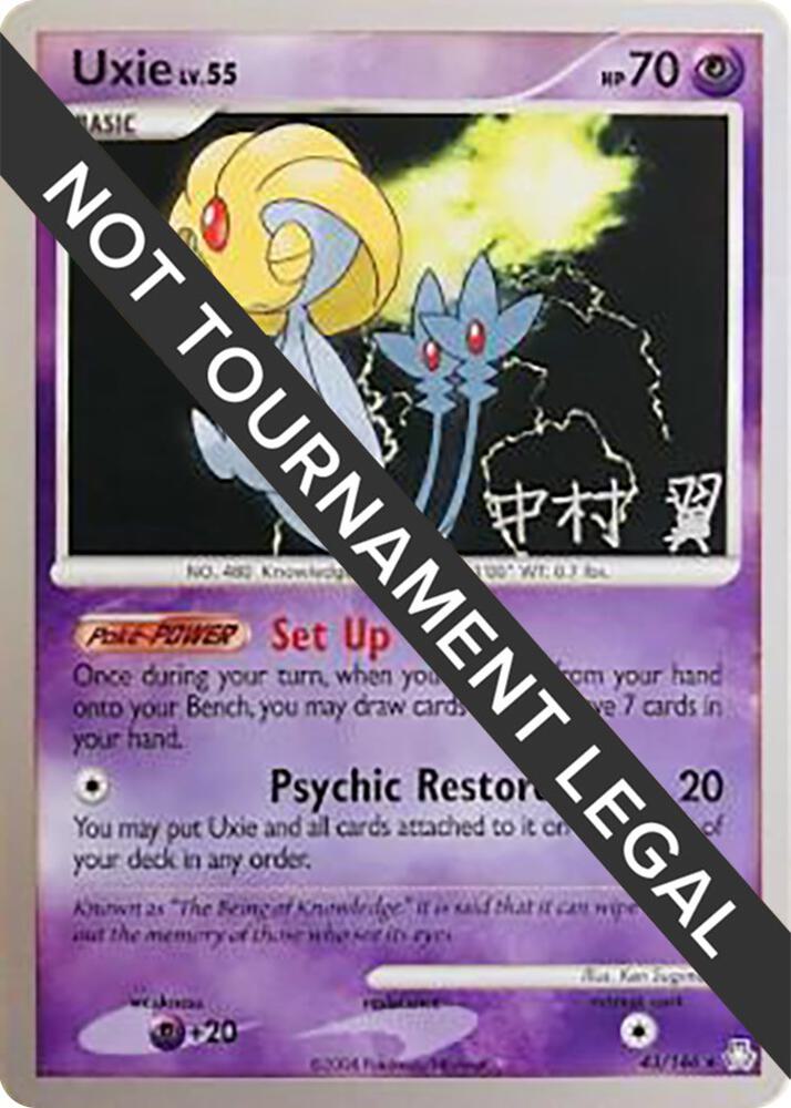 Uxie - 2009 (Tsubasa Nakamura) 43/146 Rare World Championship Decks Pokémon card