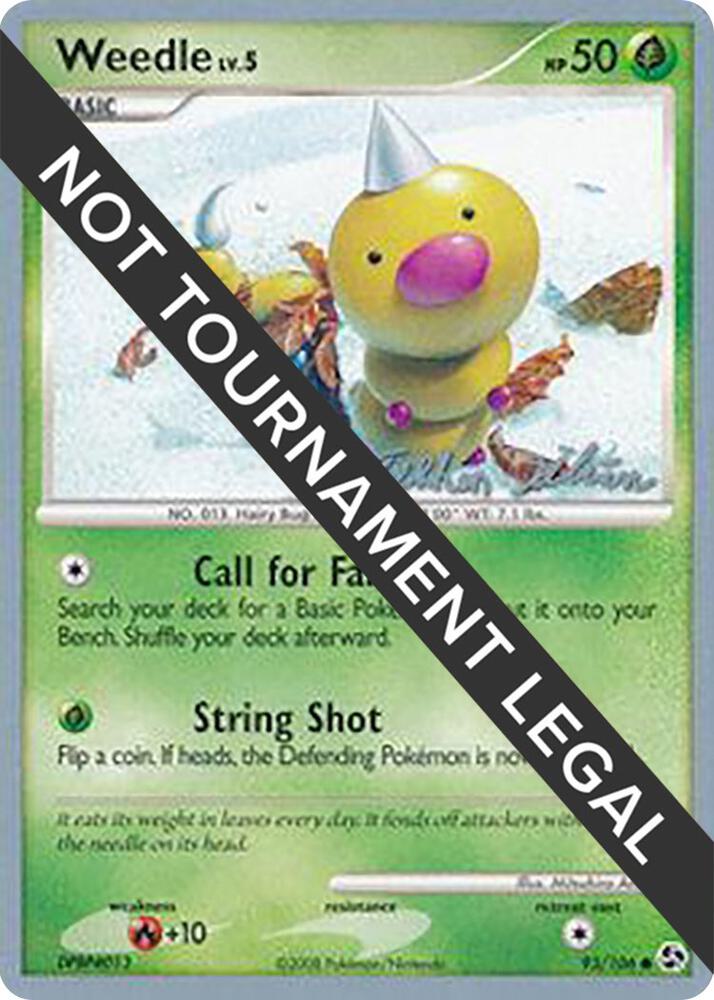 Weedle - 2009 (Stephen Silvestro) 93/106 Common World Championship Decks Pokémon card