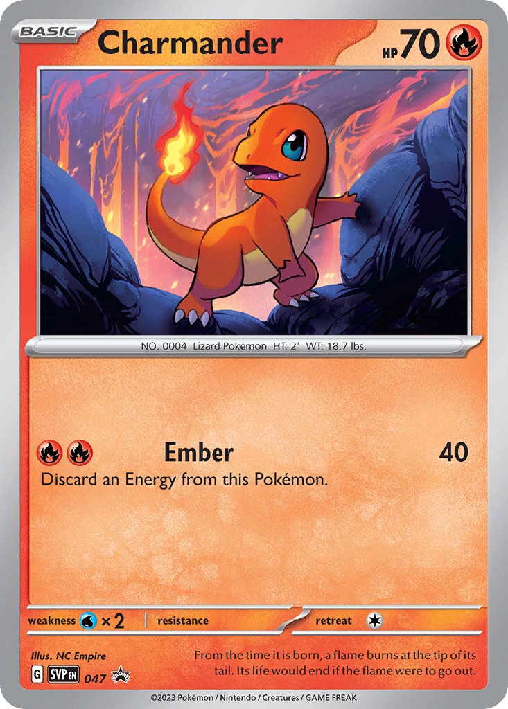 Charmander 047/165 Promo Scarlet & Violet Black Star Promos