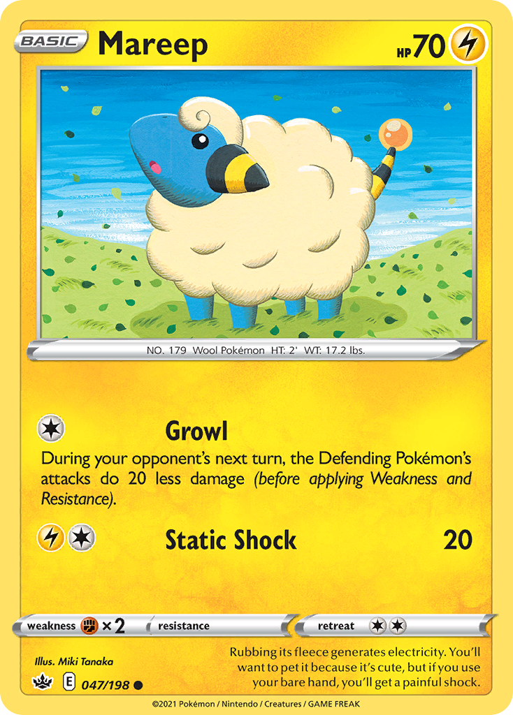 Mareep 047/198 Common Chilling Reign