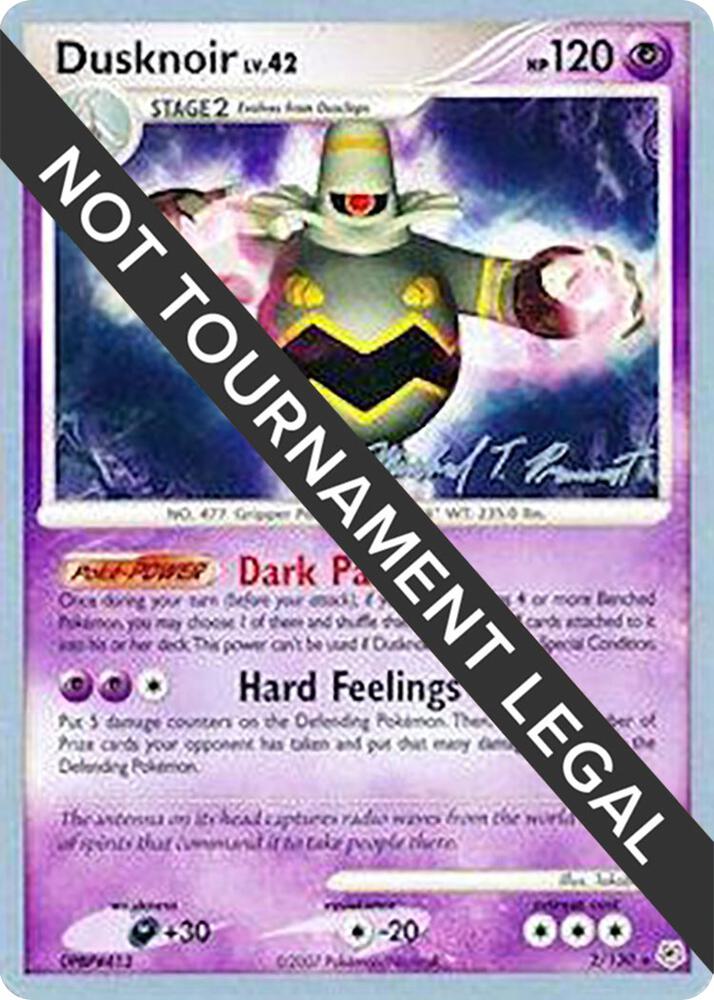 Dusknoir - 2010 (Michael Pramawat) - 2/130 Rare World Championship Decks