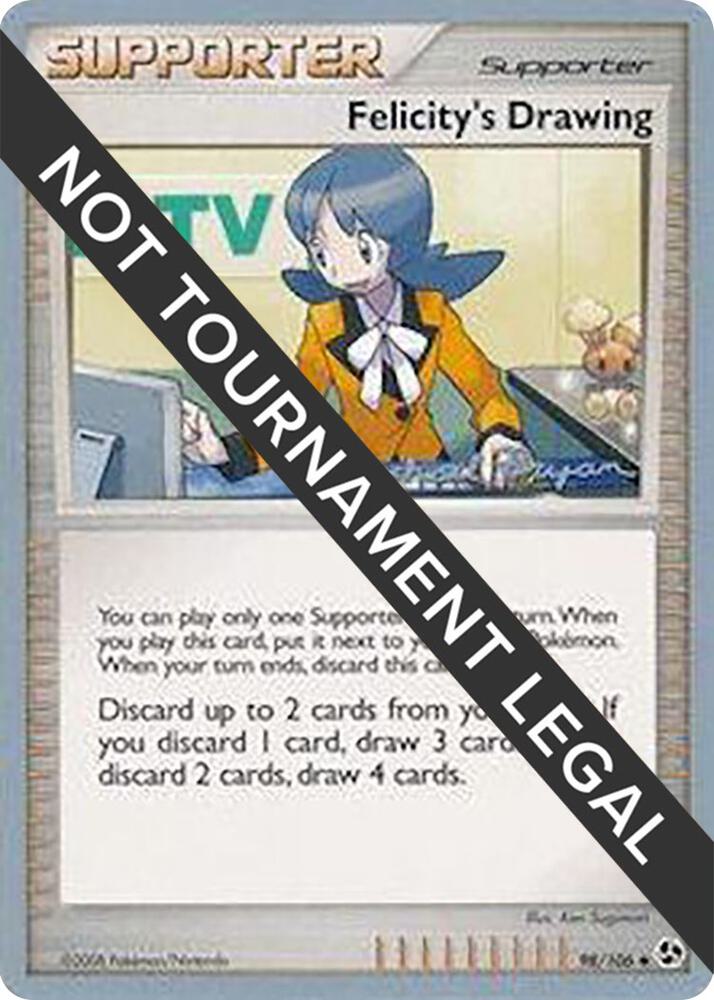 Felicity's Drawing - 2010 (Mychael Bryan) 98/106 Uncommon World Championship Decks Pokémon card