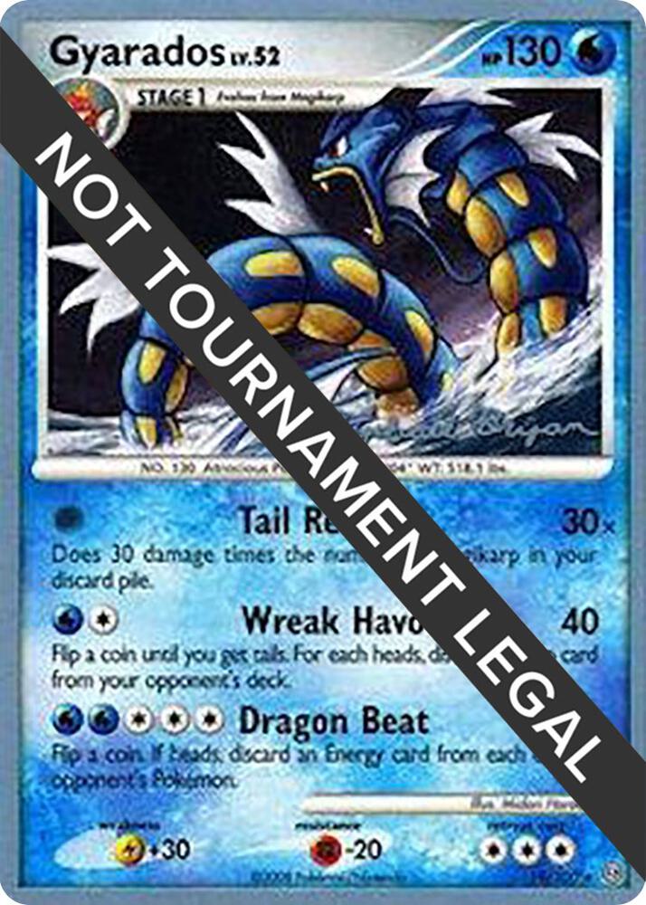Gyarados - 2010 (Mychael Bryan) 19/100 Rare World Championship Decks Pokémon card