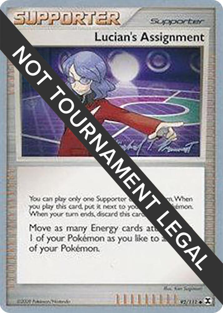 Lucian's Assignment - 2010 (Michael Pramawat) 92/111 Uncommon World Championship Decks Pokémon card